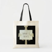Tote Bag Halloween Squelette de squelette ou traitement per (Devant)