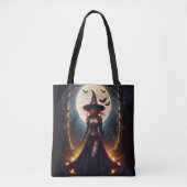 Tote Bag Halloween Steampunk Forest Witch (Devant)