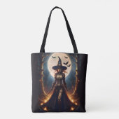 Tote Bag Halloween Steampunk Forest Witch (Dos)