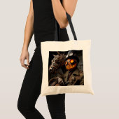 Tote Bag Halloween Steampunk Jack-O-Lantern Horseman (Devant (produit))