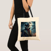 Tote Bag Halloween Steampunk Southern Gentleman Zombie (Devant (produit))
