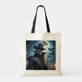 Tote Bag Halloween Steampunk Southern Gentleman Zombie (Dos)