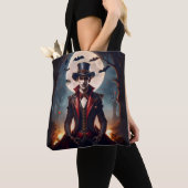 Tote Bag Halloween Steampunk Vampire Zombie (De près)