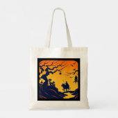 Tote Bag Halloween - Style de coupe 8 (Dos)