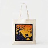 Tote Bag Halloween - Style de coupe 8 (Devant)