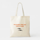 Tote Bag Halloween Surfer Ghost noir (Dos)
