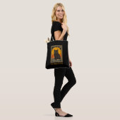 Tote Bag Halloween Tarot Chat Noir Le Protecteur Fortune Te (Sur le modèle)