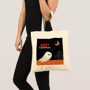 Tote Bag Halloween traite les fantômes de dessins animés da