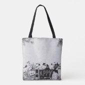 Tote Bag Halloween "Trick or Treat" avec le nom (Dos)