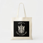 Tote Bag Halloween Trick Ou Traiter Effrayant Squelette Éff (Devant)