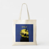Tote Bag Halloween Trick Ou Traiter Haunted House Witch Moo (Dos)