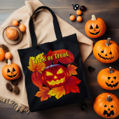 Tote Bag Halloween Trick ou Treat Jack O'lantern