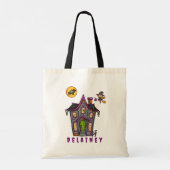 Tote Bag Halloween Trick Treat Haunted House Witch (Dos)