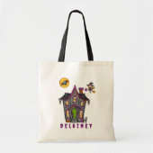 Tote Bag Halloween Trick Treat Haunted House Witch (Devant)
