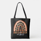 Tote Bag Halloween Vibes Boho Rainbow Automne Éffrayant (Dos)