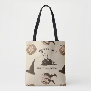 Tote Bag Halloween Vintage