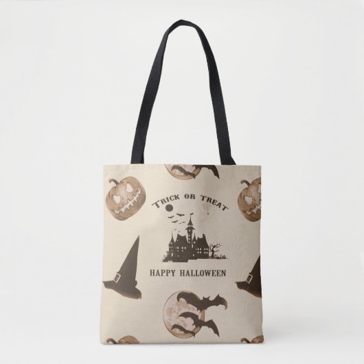 Tote Bag Halloween vintage (Devant)