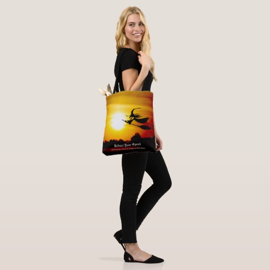Tote Bag Halloween Witch (Sur le modèle)