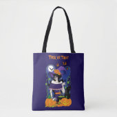 Tote Bag Halloween Witch Sugar Skull (Devant)