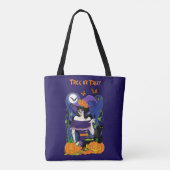 Tote Bag Halloween Witch Sugar Skull (Dos)