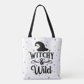 Tote Bag Halloween Witchy et Wild Polka Dot (Dos)