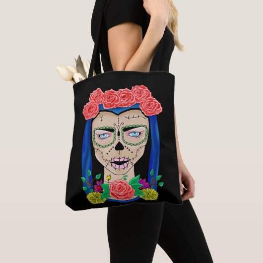 Tote Bag Halloween Zombie Cinco de Mayo Fiesta (De près)