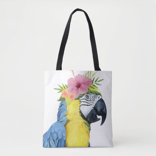 Tote Bag Halo tropical - Perroquet (Devant)