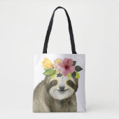 Tote Bag Halo tropical | Sweet Sloth (Devant)