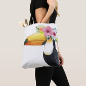 Tote Bag Halo tropical - toucan (De près)