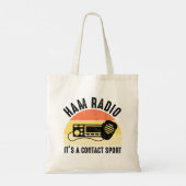 Tote Bag Ham Radio - C'est un sport de contact (Dos)