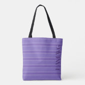 Tote Bag HAMbWG - Grande bande horizontale violette (Dos)