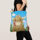 Tote Bag Hamish petit dans le pré (De près)
