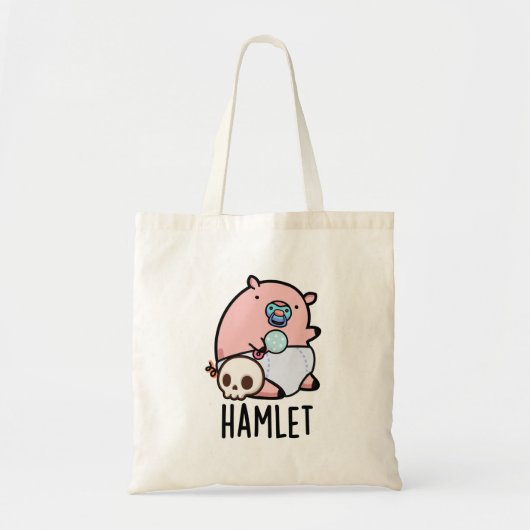 Tote Bag Hamlet Funny Shakepear Baby Pig Pun (Devant)