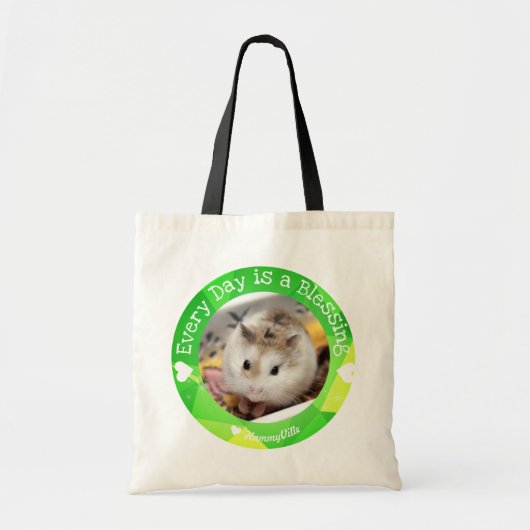 Tote Bag Hammyville - Le mignon Hamster tous les jours est (Devant)