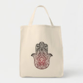 Tote Bag Hamsa avec motif boho (Devant)