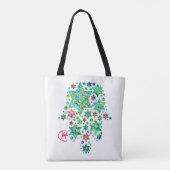 Tote Bag Hamsa of Jewish Stars Art (Dos)