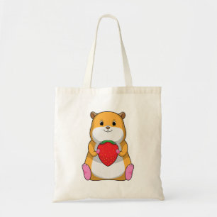 Tote Bag Hamster aux fraises