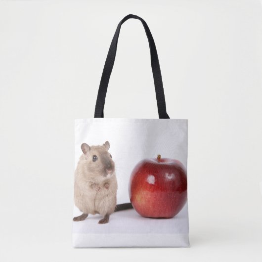 Tote Bag Hamster avec Apple Fourre-tout (Devant)