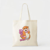 Tote Bag Hamster avec ruban (Devant)