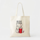 Tote Bag Hamster with Mug & Drinking straw (Devant)