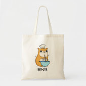 Tote Bag Hamstir Funny Chef Hamster Pun (Devant)