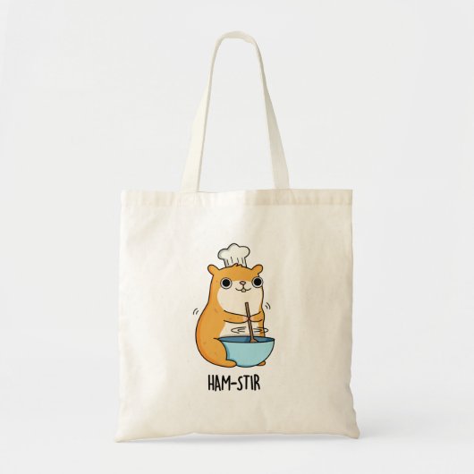 Tote Bag Hamstir Funny Chef Hamster Pun (Devant)