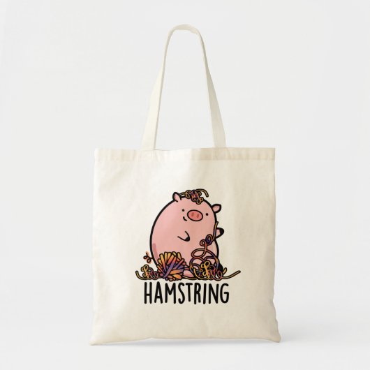 Tote Bag Hamstring Funny Pig Pun (Devant)