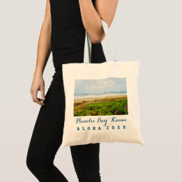 Tote Bag Hanalei Bay Kauai Hawaii Bateaux + Voyage / Année