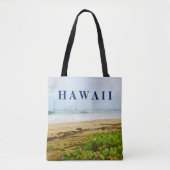 Tote Bag Hanalei Bay Kauai Hawaii Beach & Bateaux (Devant)