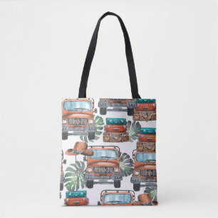 Tote Bag Hand drawn illustration. Watercolor seamless patte