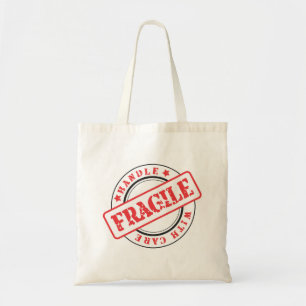 Tote Bag Handle FRAGILE très amusant avec soin