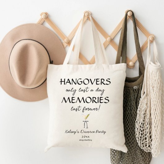 Tote Bag Hangovers et souvenirs Divorce à mariage