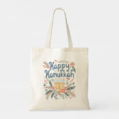 Tote Bag Hanoukka FLorals Art dessiné à la main (Dos)