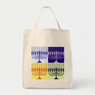 Tote Bag Hanoukka Menorah